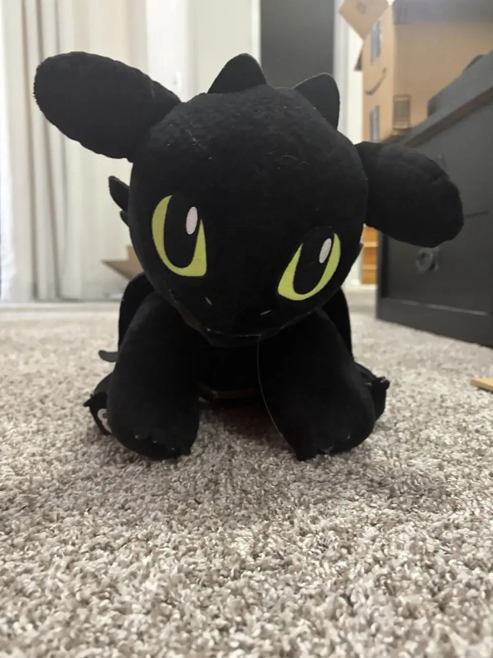 Build-A-Bear Workshop DreamWorks Dragons Toothless Plush Black Licensed Medium